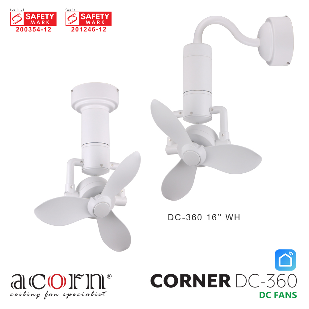 Acorn Corner DC-360 Corner Fan