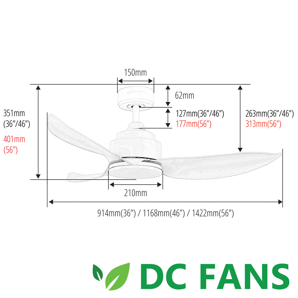 Acorn Fantasia DC-356 DC Ceiling Fan