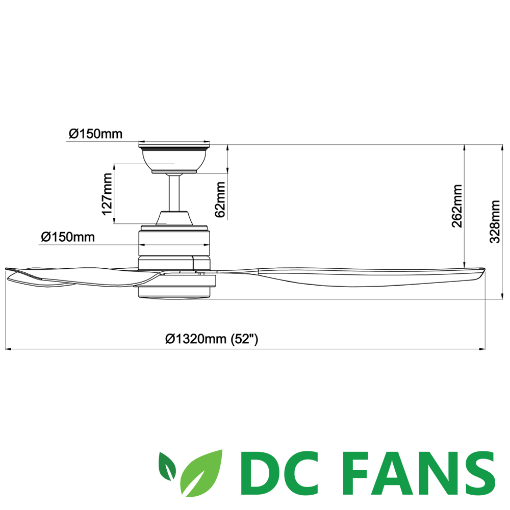 Acorn Intaglio DC-159 DC Ceiling Fan