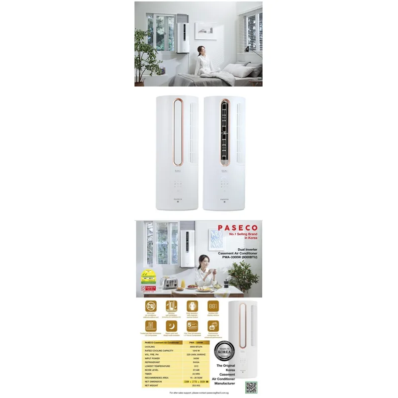 Paseco PWA-3300W Casement Aircon