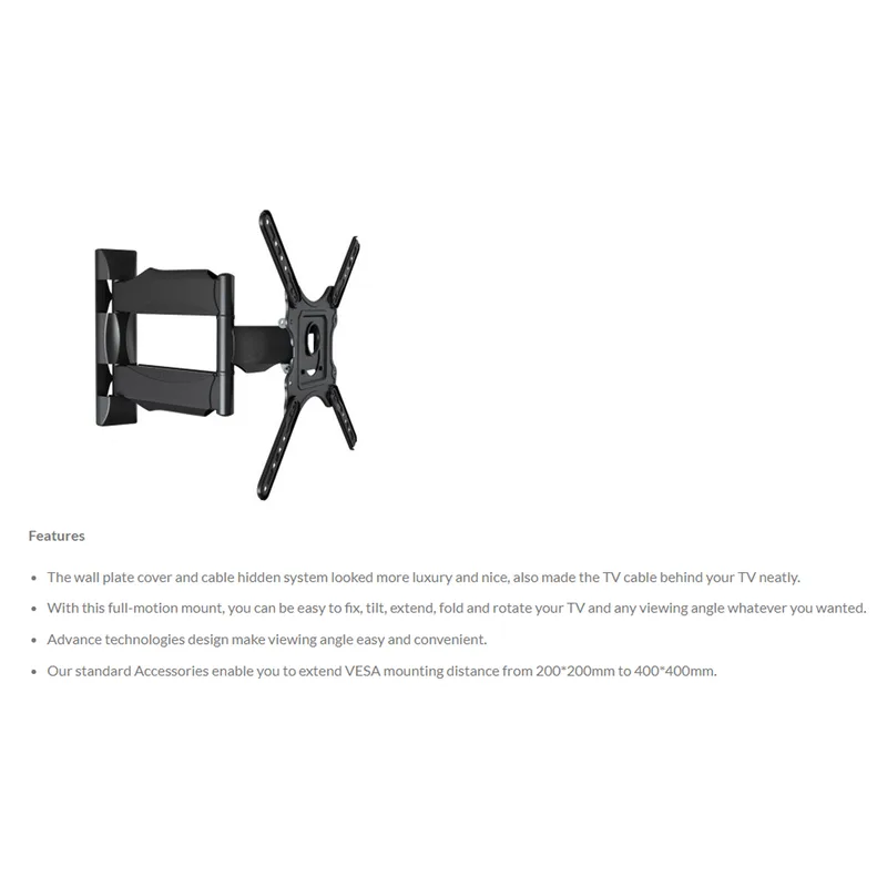 North Bayou NBP4 Full Motion Cantilever Mount Bracket (32'-47')