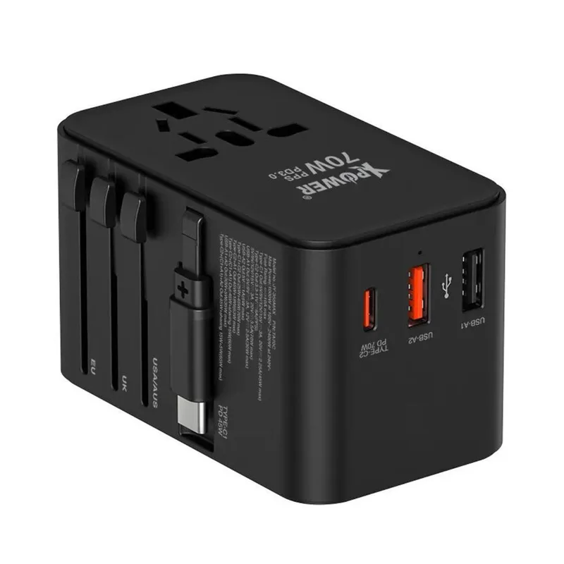 Xpower TA70C Built-in Cable Travel Adapter