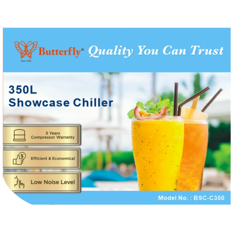 Butterfly BSC-C350 350L Showcase Drink Chiller