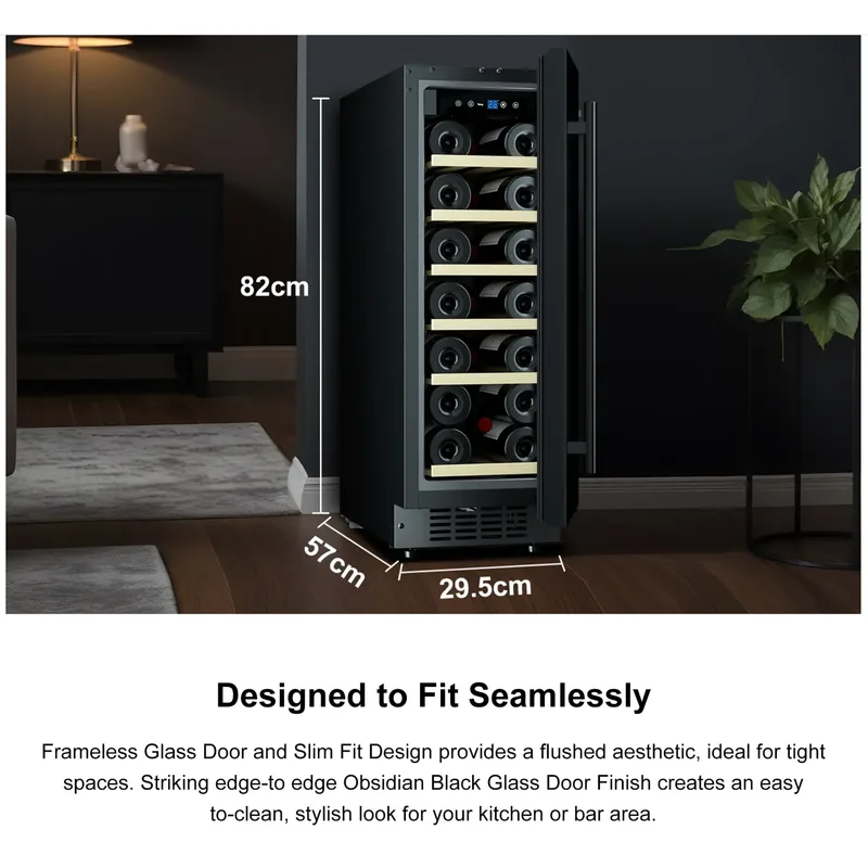 Europace EWC8202DBK 20 Bottles Wine Cooler