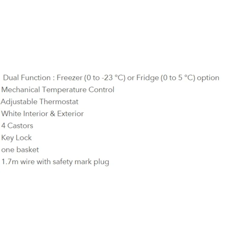 Farfalla FCF-70W 70L Chest Freezer