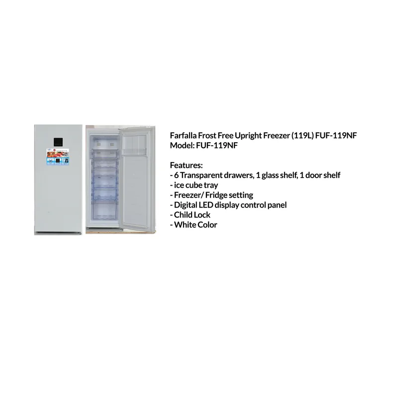 Farfalla FUF-119NF 119L Frost-free Upright Freezer