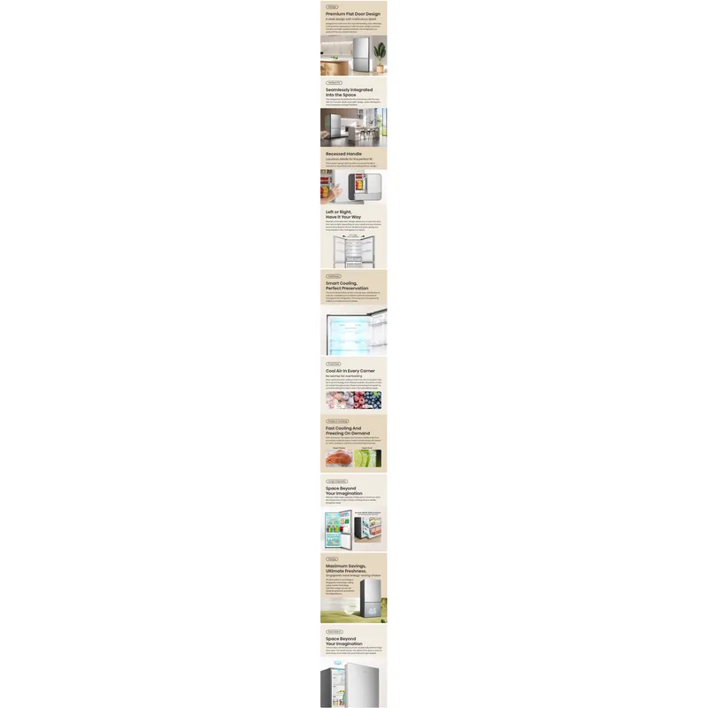 Hisense RB650N4SSV 504L 2 Door Fridge