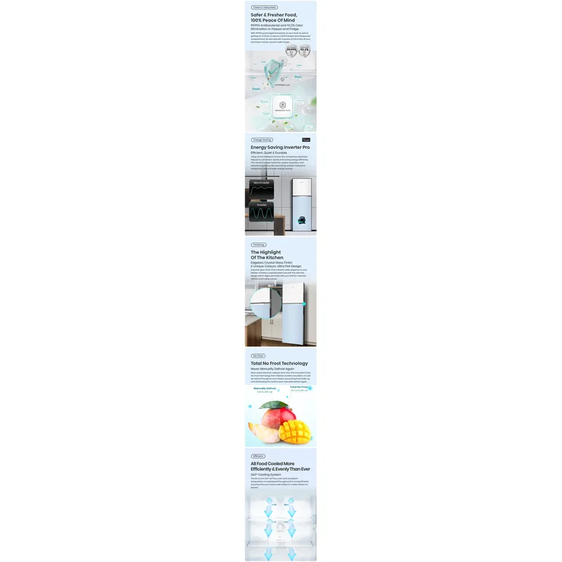 Hisense RT469N4SWU 327L 2 Door Fridge