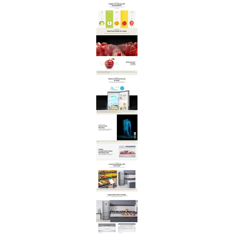 LG GB-B4624PY 462L 2 Door Fridge