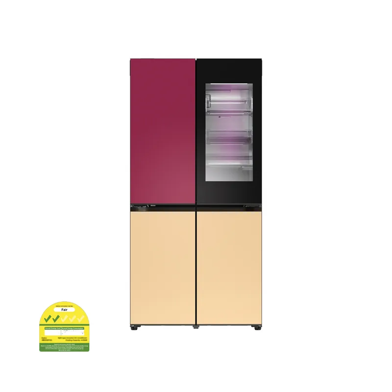 LG GF-Q527MU 527L 4 Door Fridge, French Door