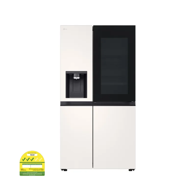 LG GS-X6104BE 628L Side By Side Fridge, Instaview Door-in-door