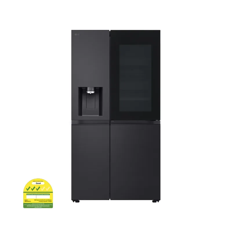 LG GS-X6104EV 628L Side By Side Fridge, Instaview Door-in-door