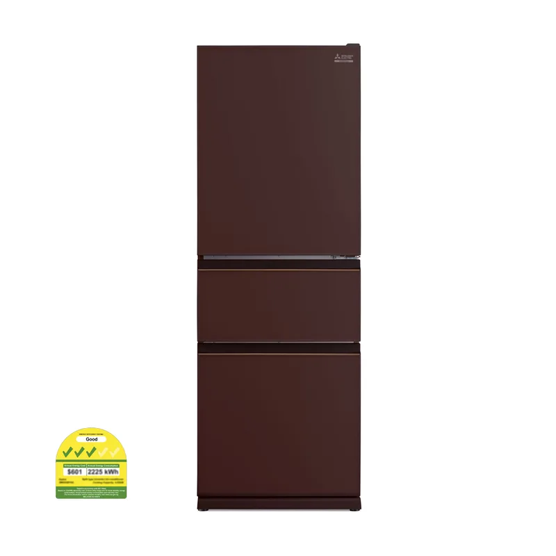 Mitsubishi MR-CGX41EX-GBR-P 328L 3 Door Fridge
