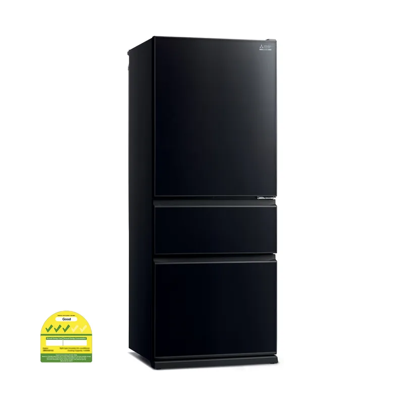 Mitsubishi MR-CGX56EX-GBK-P 450L 3 Door Fridge