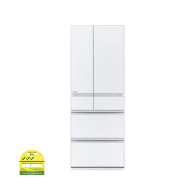 Mitsubishi MR-WZ61K-W-P 608L 6 Door Fridge