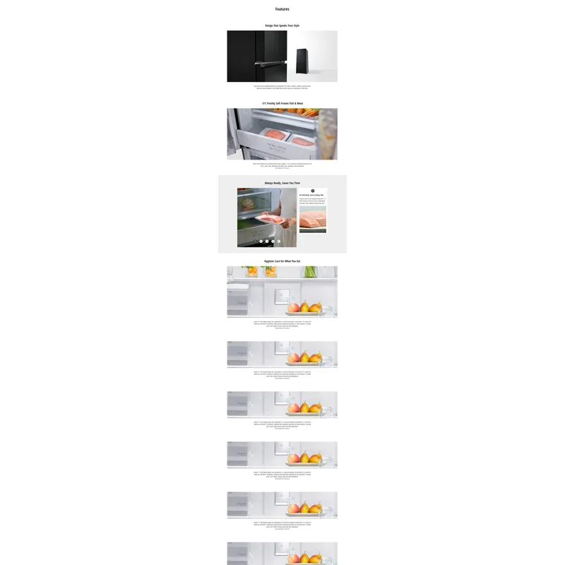 Panasonic NR-CW530HWKS 501L 3 Door Fridge