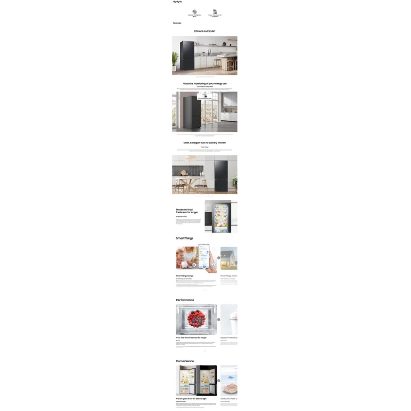 Samsung RB43DG6005B1SS 427L 2 Door Fridge