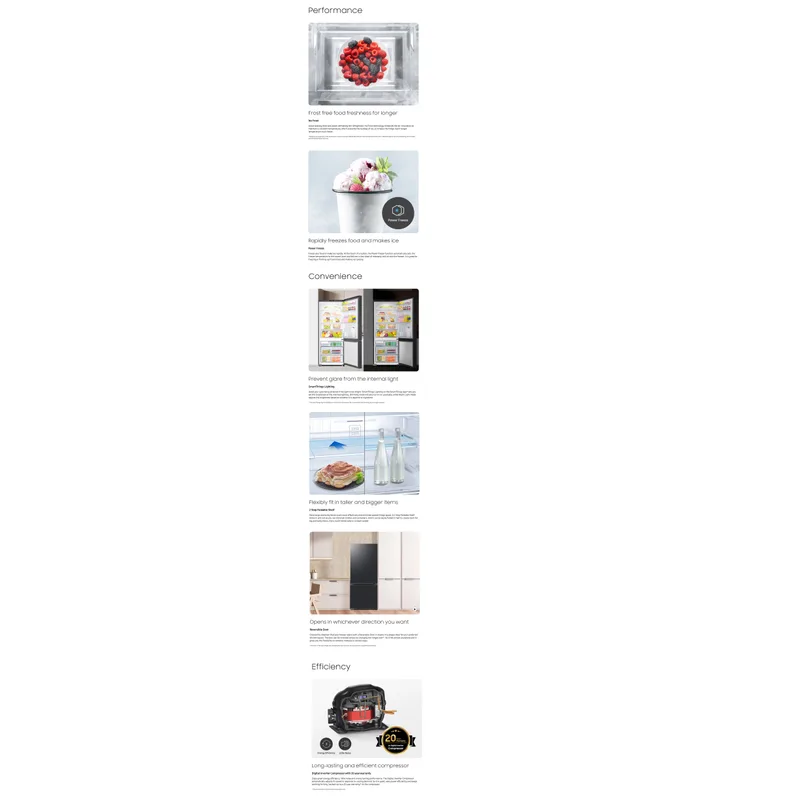 Samsung RB43DG6005S9SS 427L 2 Door Fridge
