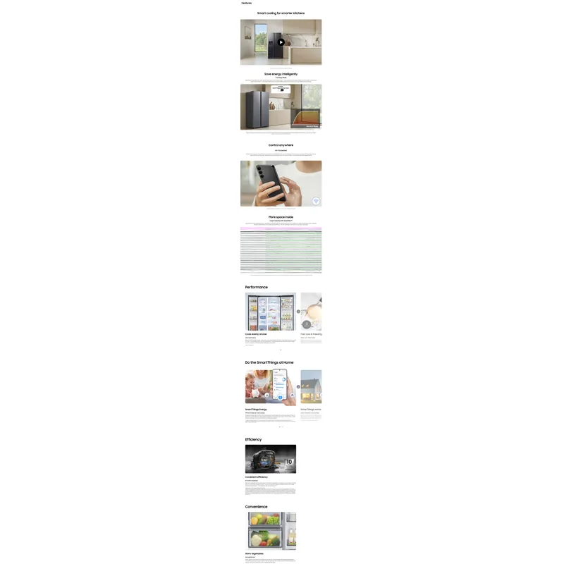 Samsung RS70F65Q3FSS 655L Side By Side Fridge