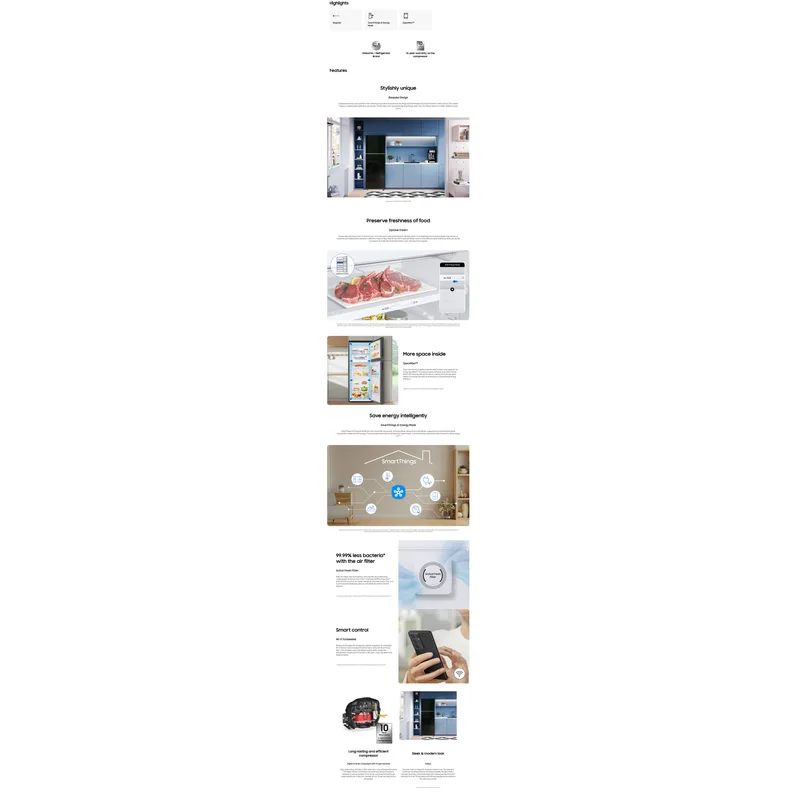 Samsung RT35CB564422SS 345L 2 Door Fridge