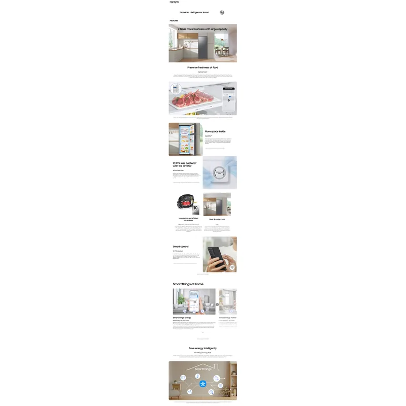 Samsung RT42CG6644S9SS 410L 2 Door Fridge