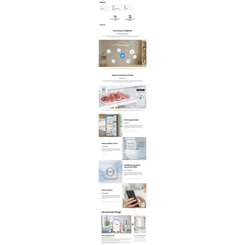 Samsung RT47CB6686B1SS 460L 2 Door Fridge