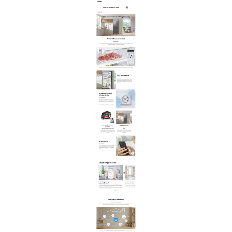 Samsung RT47CG6444S9SS 460L 2 Door Fridge