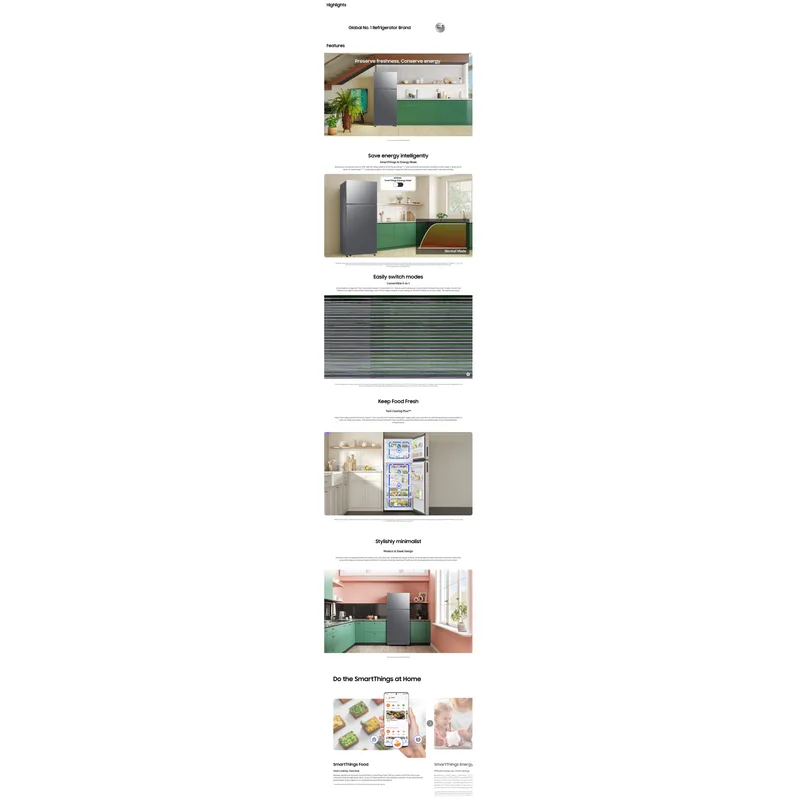 Samsung RT53DG7A6CB1SS 530L 2 Door Fridge