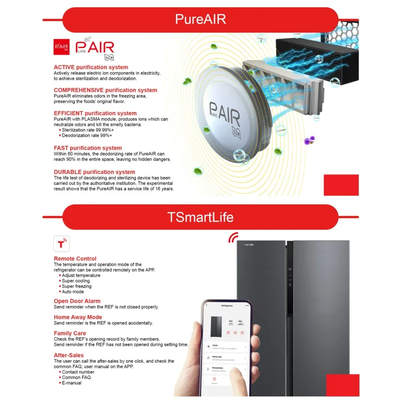 Toshiba GR-RS780WI-PMX(06) 601L Side By Side Fridge