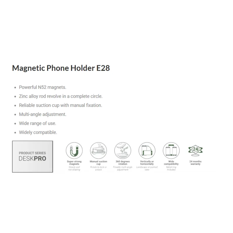 Acefast E28 Manual Suction Cup Phone Holder