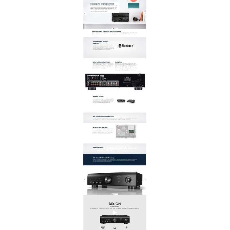 Denon PMA-600NEBKE2 Stereo Integrated Amplifier