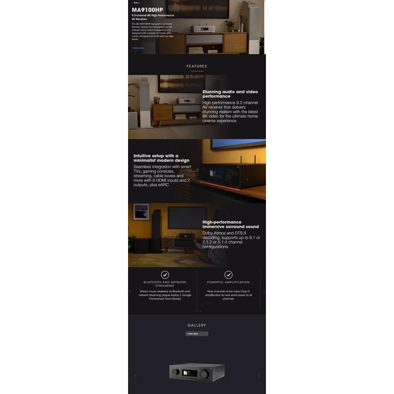 JBL AVR-MA9100HP-BK AV Receiver