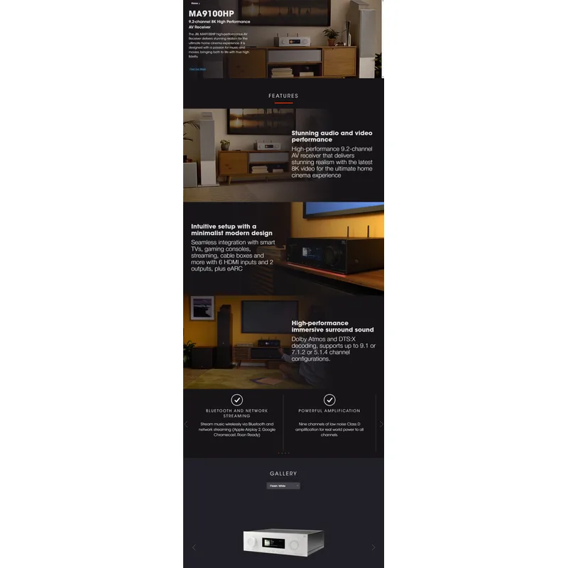JBL AVR-MA9100HP-BK AV Receiver