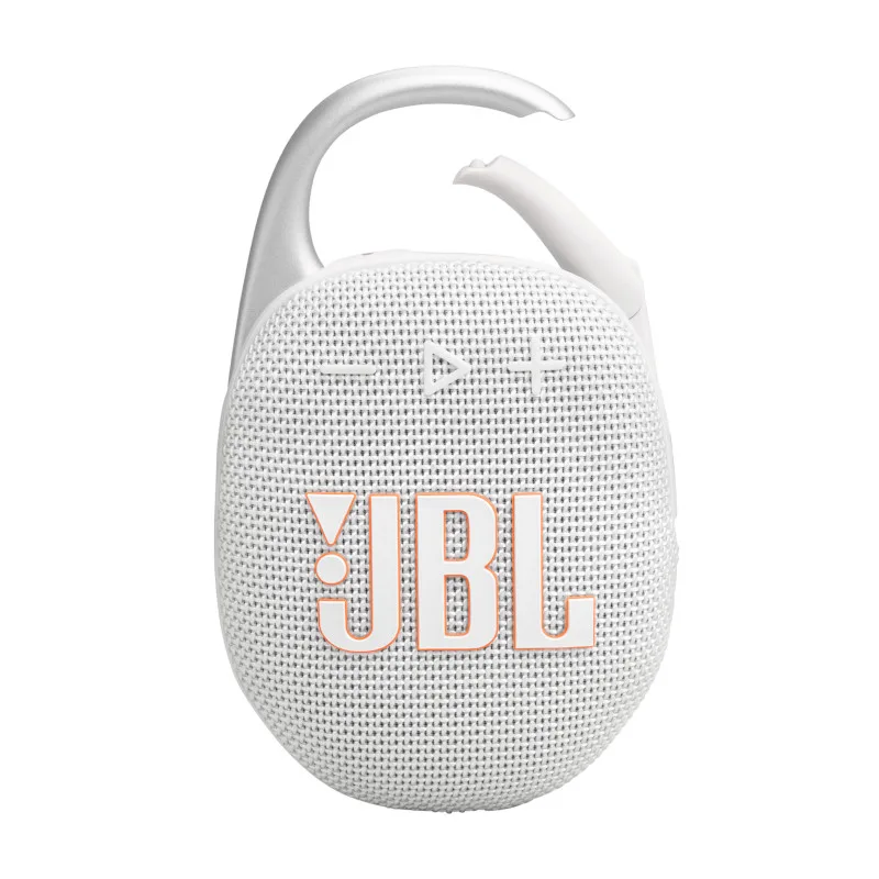 JBL CLIP 5 Ultra-portable Bluetooth Speaker — White