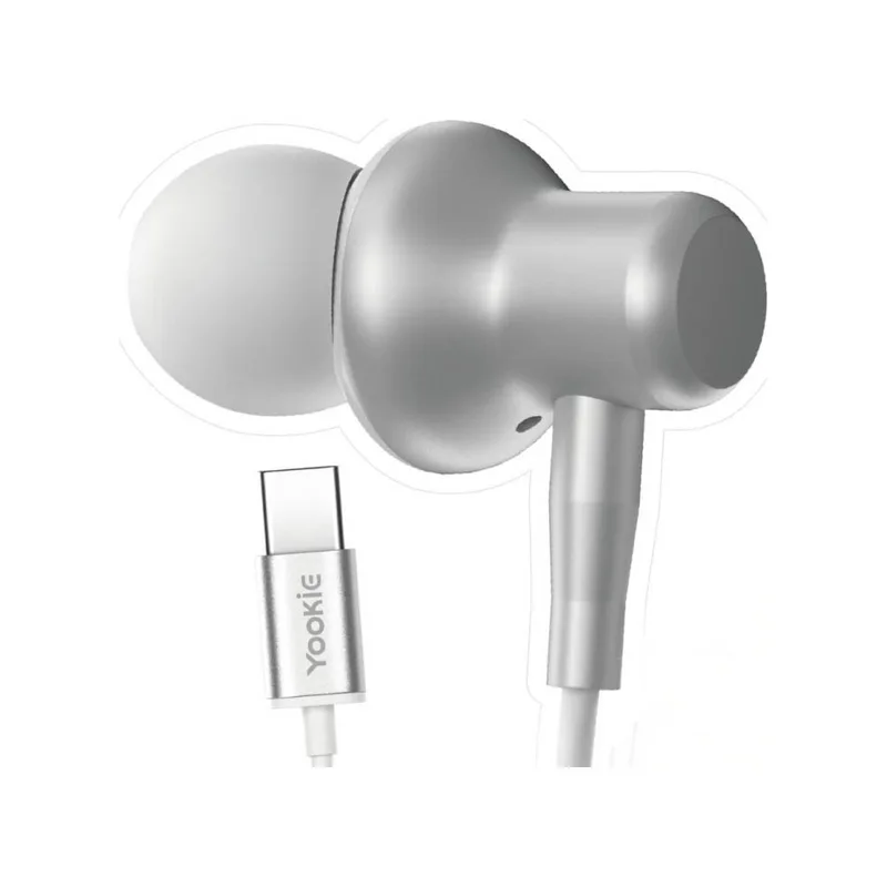 Yookie X-BOOM Wired Earphones — White