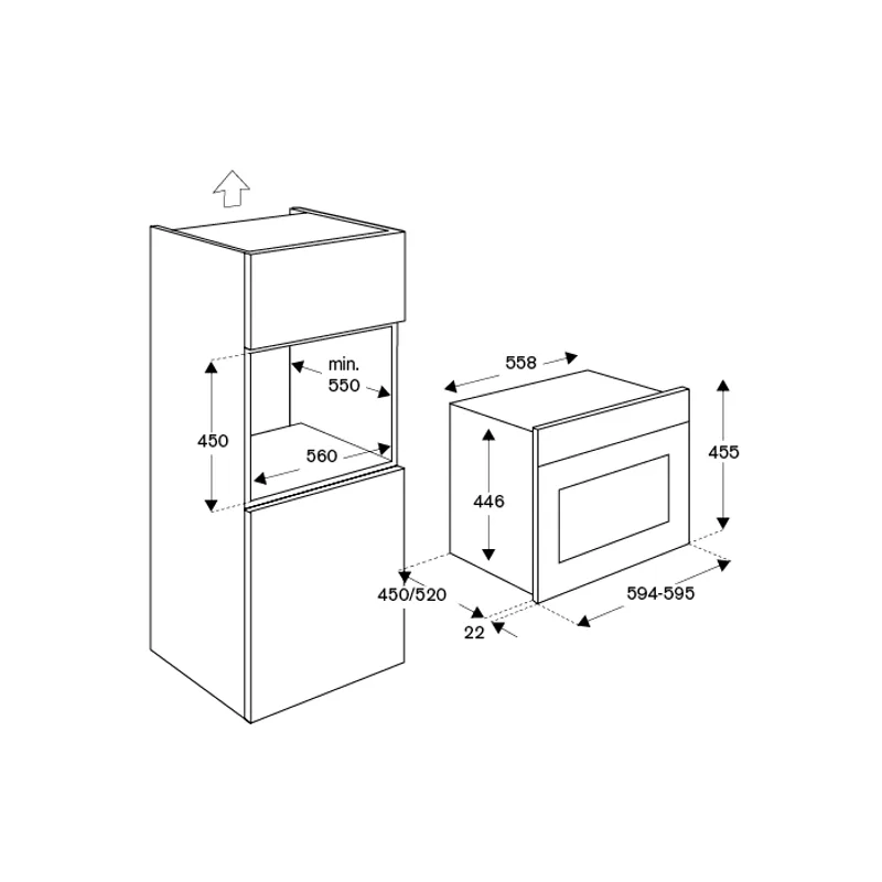 Bertazzoni F457MODVTN 31L 45CM Combi-steam