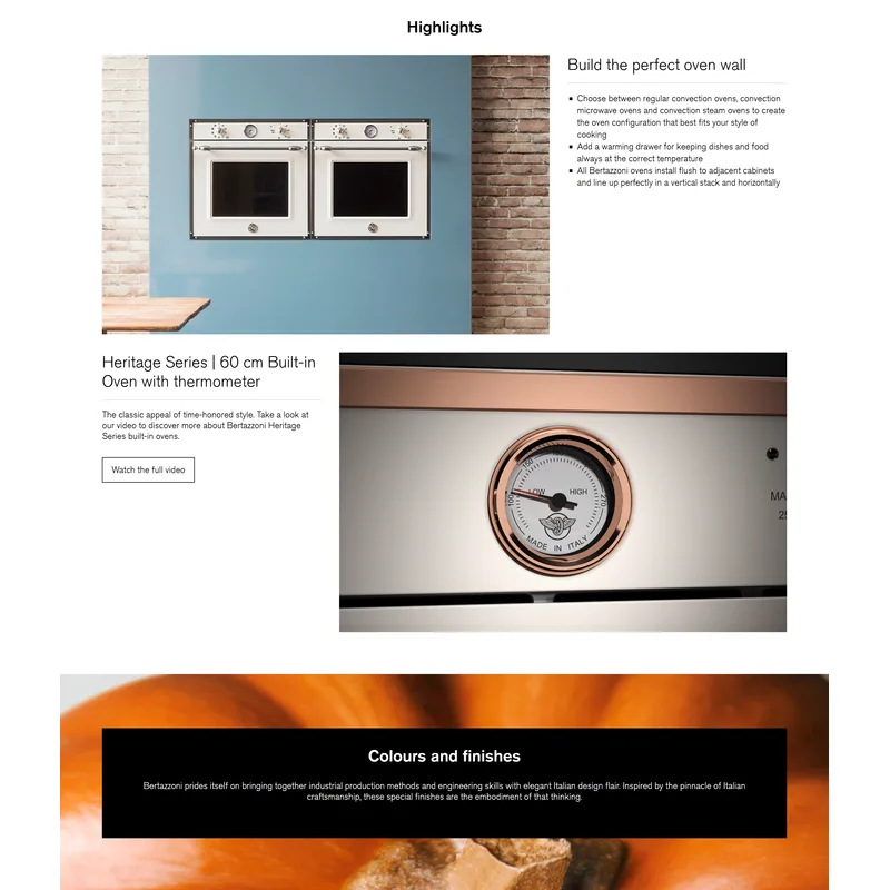 Bertazzoni F609HEREKTAX 76L 60CM Built-in Oven