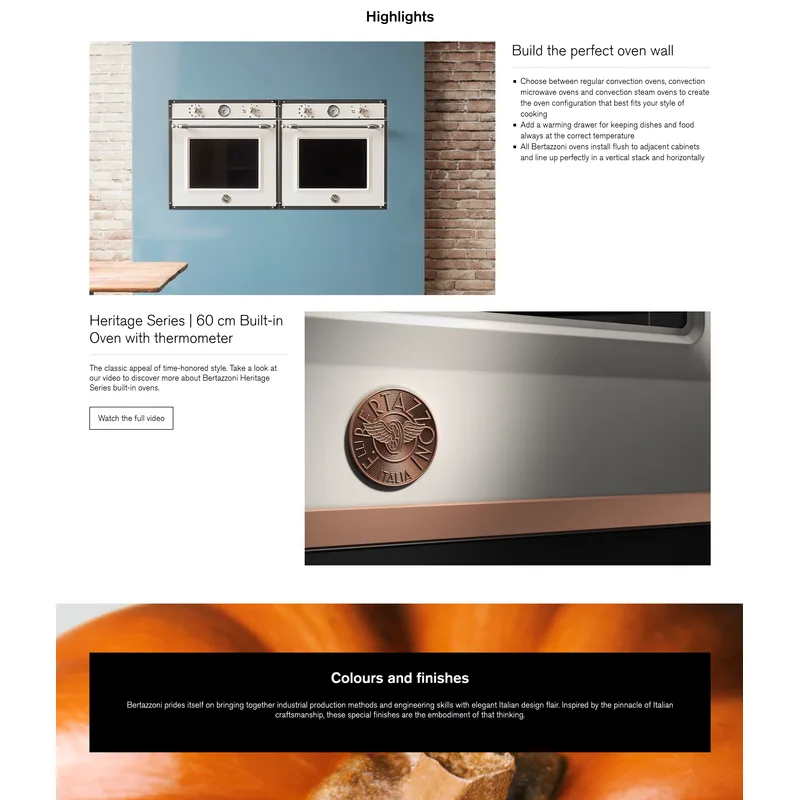 Bertazzoni F609HEREKTNE 76L 60CM Built-in Oven