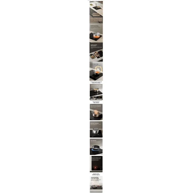 Dreame EZ60 60CM 3-ZONE Flex Induction Hob