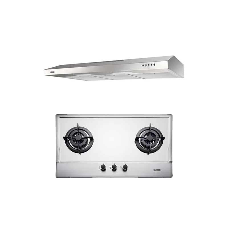 Europace ECH-2101S+EBH-3291U 90CM Slim HOOD/90CM 2 Burner Stainless Steel Hob