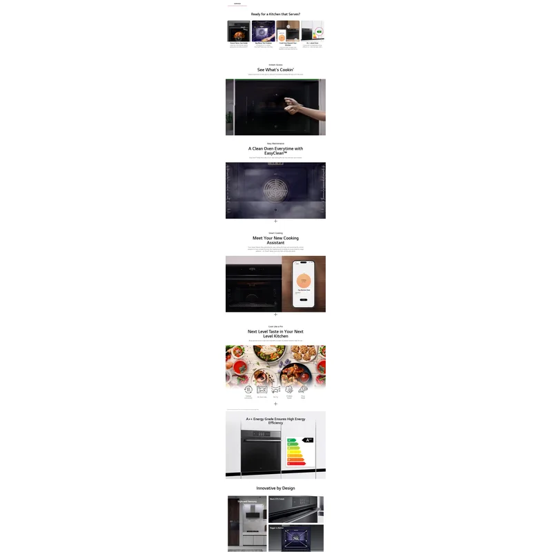 LG WSED7665B 76L Instaview Oven