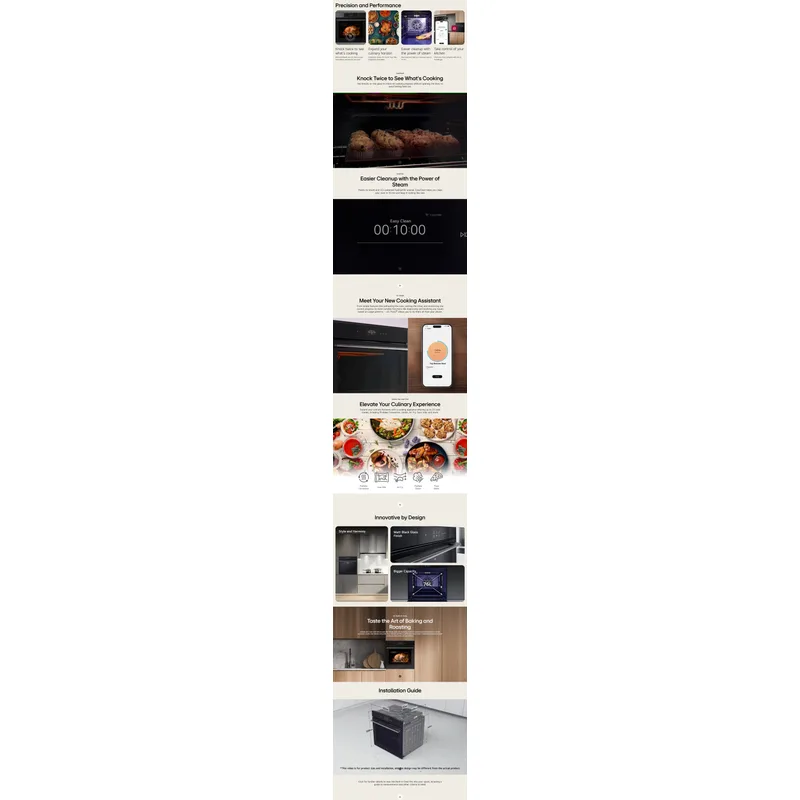 LG WSED7667M 76L Instaview Oven