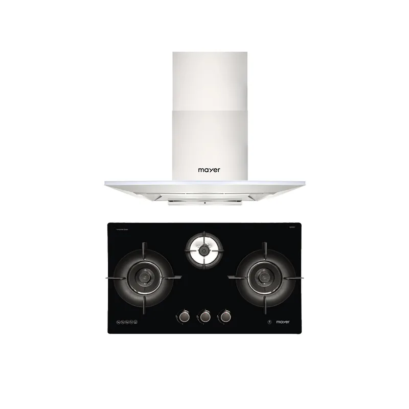 Mayer MMC-H905+ MMGH893HE 90CM Chimney Glass Hood