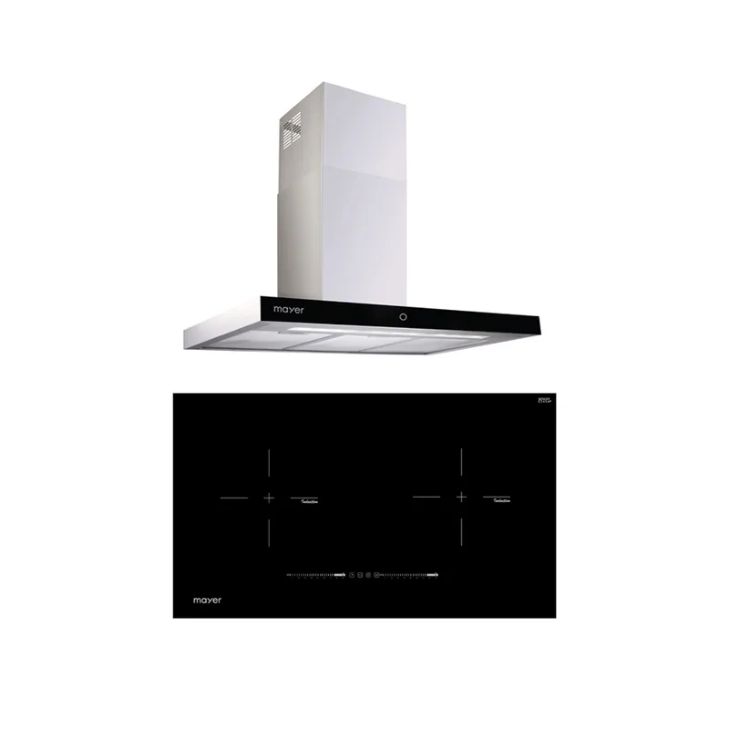 Mayer MMCH407I+ MMIH752CS 90CM Chimney Hood