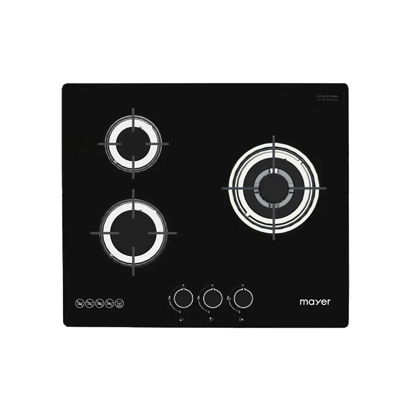 Mayer MMGH633HI 60CM Glass Gas Hob