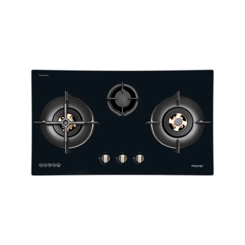 Mayer MMGH7731HI 76CM Glass Gas Hob