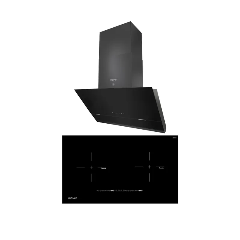 Mayer MMS-H8099-L+ MMIH752CS 90CM Angled Chimney Hood