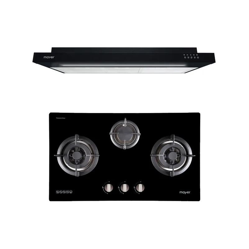 Mayer MMSI900LEDHS-BK+ MMGH773HI 90CM Semi Integrated Hood