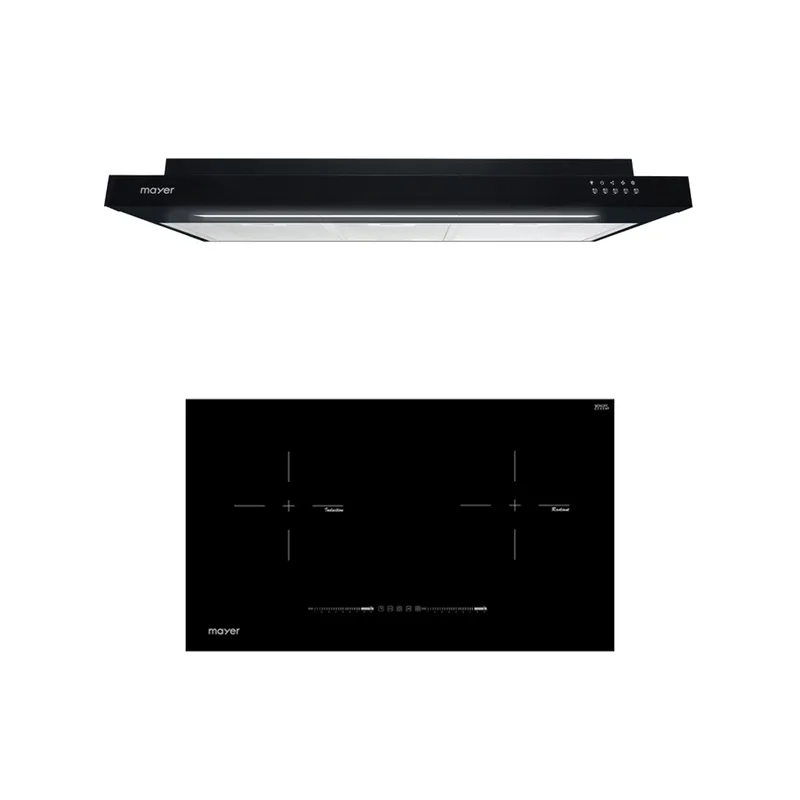 Mayer MMSI900LEDHS-BK+ MMIHB752CS 90CM Semi Integrated Hood