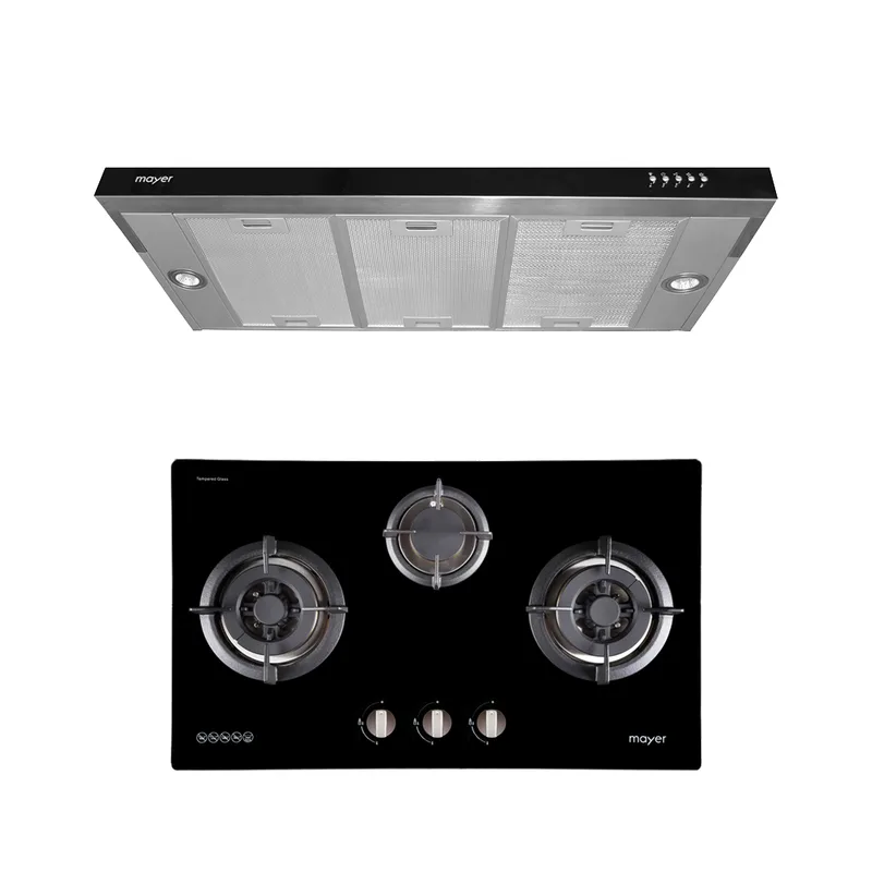 Mayer MMSI900LEDHS-SS+ MMGH773HI 90CM Semi Integrated Hood
